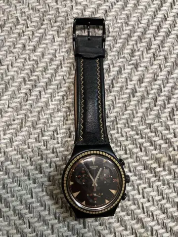 Swatch Irony 크로노그래프 블랙 정크
