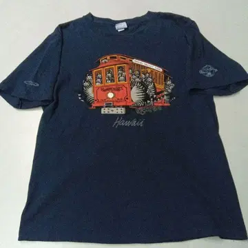 사용감 없는 새상품급 Crazy Shirts Hawaii 크리반 캣 T