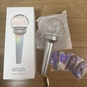 aespa 공식 응원봉 트레이딩 카드 포함