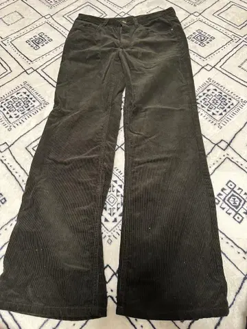roial 다크 그린 코듀로이 치노 팬츠 30