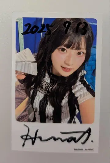 포토 카드 아오키 요나 친필 사인