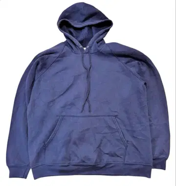 90s Foot Locker 무지 풀오버 네이비 후디
