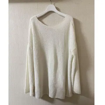 Spick and Span 카노코 뜨개질 페이퍼 얀 2WAY 루즈 니트