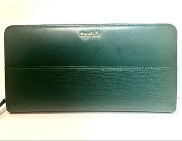 애니에스 베랜드 지퍼 가죽 그린 장지갑 정품