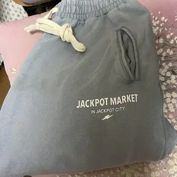 JACKPOTMARKET 빈티지 맨투맨 롱 팬츠 콘크리트