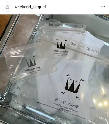 WEEKEND SEQUEL pake 지퍼 락 3개 세트