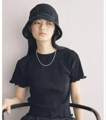 오늘풀 컴팩트 크레프 티셔츠
