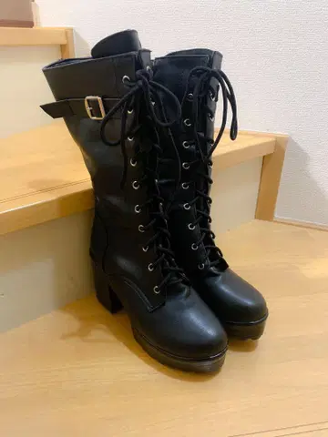 통굽 부츠 새상품급 코스프레 23.5cm