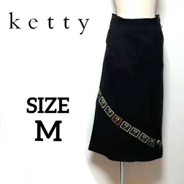 KETYY 패치 자수 롱 스커트