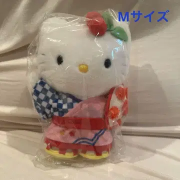 헬로키티  지역 한정 키티  야마가타 한정판  꽃모자 봉제 인형 레어