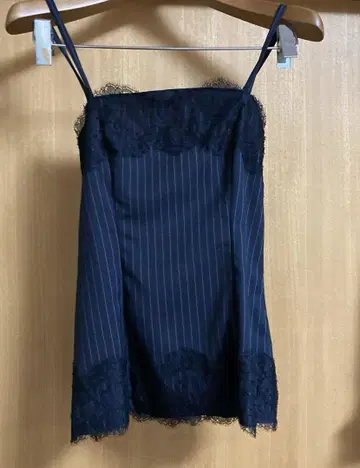 D&G 스트라이프 레이스 뷔스티에 택 포함 새상품