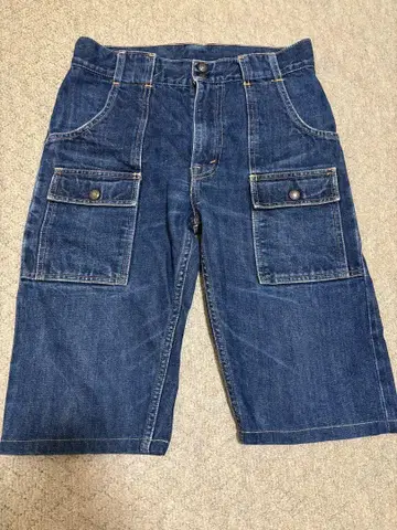 웨어하우스 데님 숏 부시 팬츠