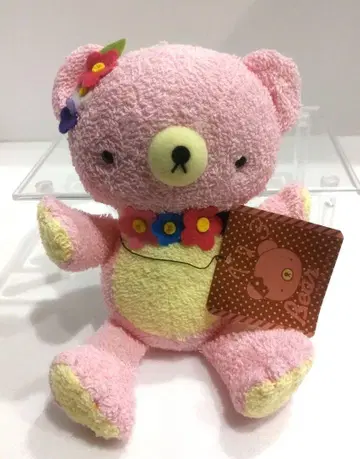 SHINADA 시나다 봉제 인형 123 Bear 핑크 M 사이즈 베어 곰