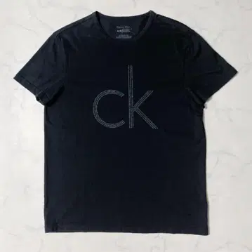 캘빈클라인 빅 로고 티셔츠 ck 로고 프린트 블랙