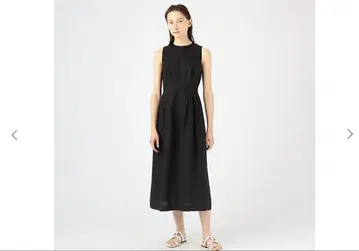 투모로우랜드 스무스 린넨 아메리칸 슬리브 원피스