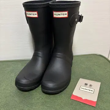 헌터 블랙 장화 UK 4