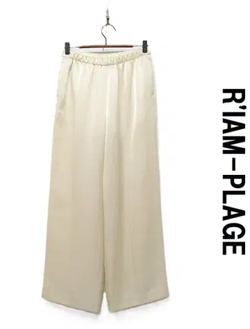 R369/ 23SS R'IAM-PLAGE 새틴 와이드 팬츠 광택 38