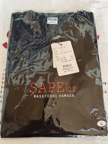 SAPEur 하마다 마코토 하마짱 티셔츠 L 사이즈 블랙 새상품