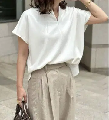 에마테일러 접촉 냉감 지퍼 풀오버
