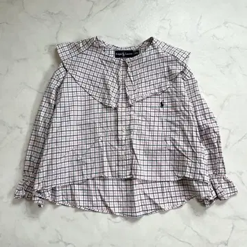 랄프 로렌 리메이크 블라우스 빅 칼라 빅 실루엣 스트랩