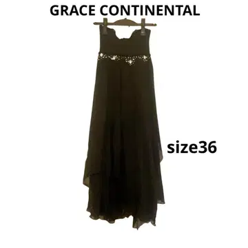 그레이스 콘티넨탈 GRACE CONTINENTAL 실크 드레스 블랙