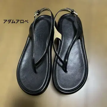 ADAM ET ROPE 블랙 플립플랍 23