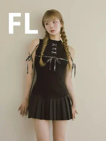 Darich 도킹 레이스업 미니 원피스 FL 사이즈