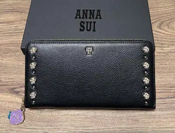 안나수이 발렌시아 라운드 지퍼 장지갑 블랙 새상품