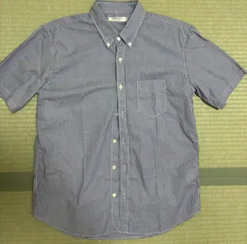 VINTAGE E.L. 체크 무늬 반팔 셔츠 XL 사이즈