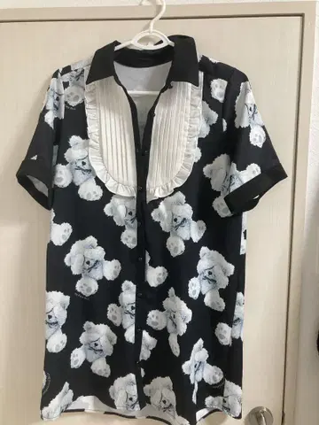 디어마이러브 곰 패턴 셔츠