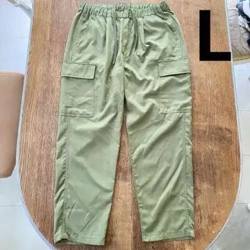 노브랜드 카고 팬츠 카키 L 워크 팬츠 밀리터리 여름용