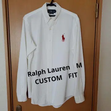 Ralph Lauren M 화이트 커스텀 핏 BD 셔츠