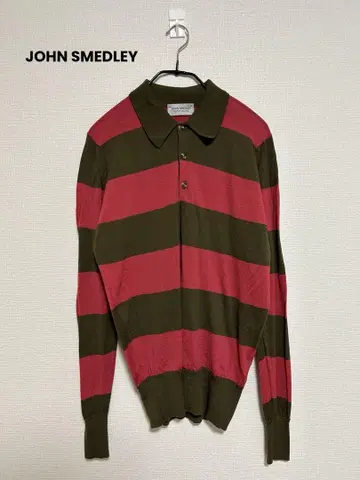 존스메들리 JOHN SMEDLEY 울 니트 피케 셔츠 S
