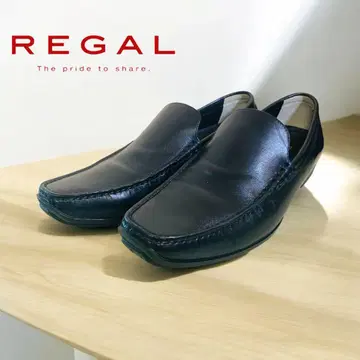 리걸 REGAL 스퀘어토 로퍼 블랙 가죽 26.5