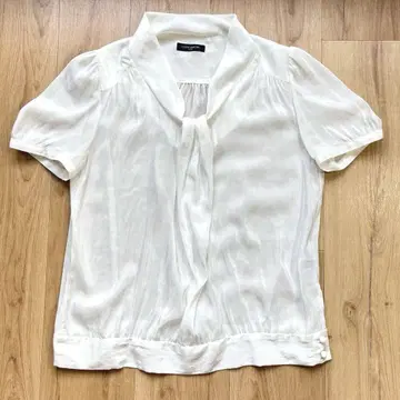 UNITED ARROWS 리본 타이 스타일 시어 블라우스