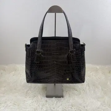 LEATHER JEWELS 2way 악어 엠보싱 토트백