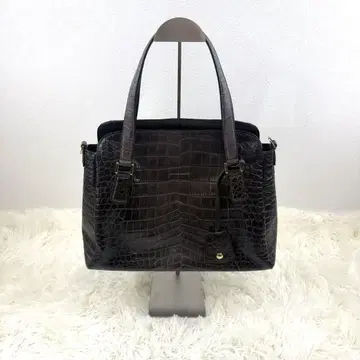 LEATHER JEWELS 2way 악어 엠보싱 토트백