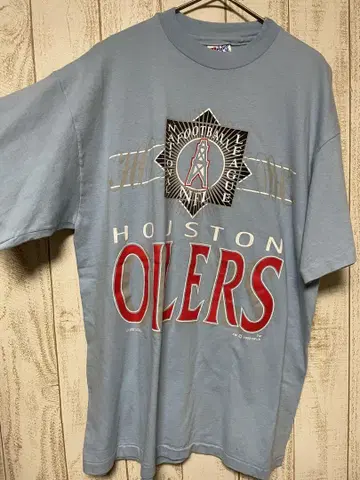 Houston Oilers 티셔츠 L 사이즈 라이트 블루