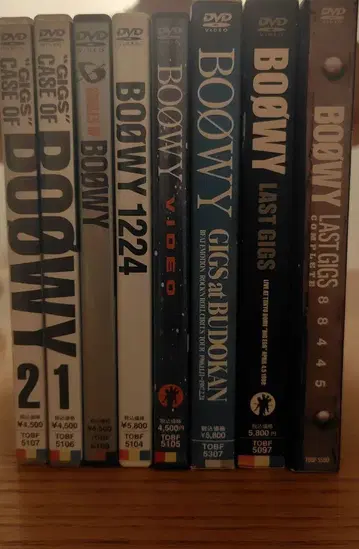 BOOWY DVD 세트 8장 세트