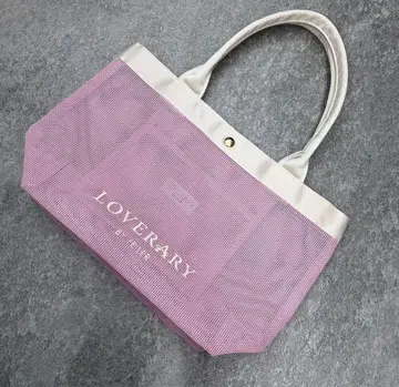 러브러리 바이 페이러 메쉬 토트백 핑크