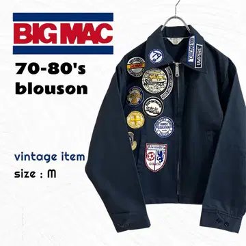 70-80's BIGMAC 블루종 / 빈티지 와펜 구제 의류