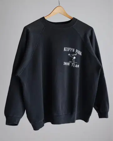 60년대 블랙 빈티지 맨투맨 빅 사이즈 블랙 XL XXL