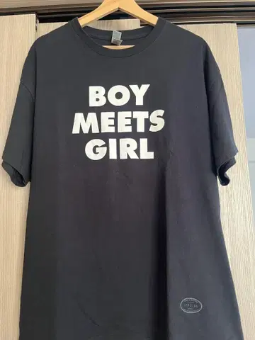 BOY MEETS GIRL 티셔츠 XL 블랙