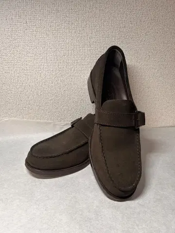 TOD'S 브라운 스웨이드 버클 로퍼