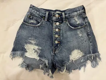 MOUSSY 하이 웨스트 데님 숏 팬츠