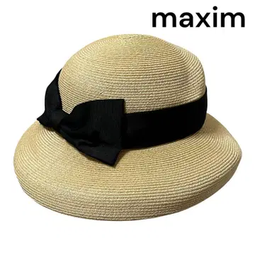 인기 maxim 맥신 밀짚모자 햇 리본