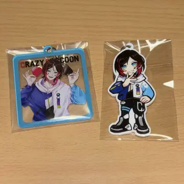 CR Crazy Raccoon 프레임 키체인 우루카