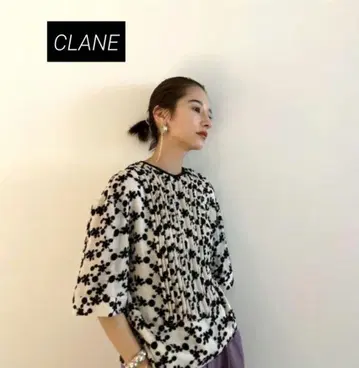 새상품급 클라네 CLANE EMBROIDERY FLOWER TOPS