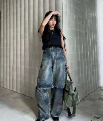 AMERI MEDI 2WAY REMOVE DENIM PANTS24 새상품