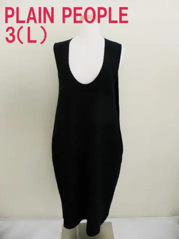 플레인 피플 슬리브리스 니트 원피스 3 (L) 블랙 계열